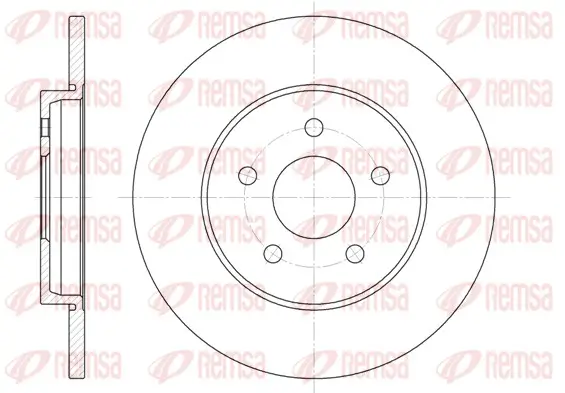 Bremsscheibe Hinterachse REMSA 6661.00