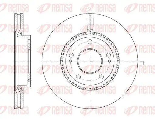 Bremsscheibe REMSA 6663.10