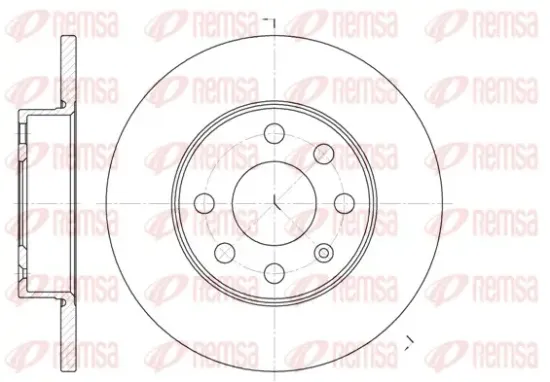 Bremsscheibe Vorderachse REMSA 6664.00 Bild Bremsscheibe Vorderachse REMSA 6664.00