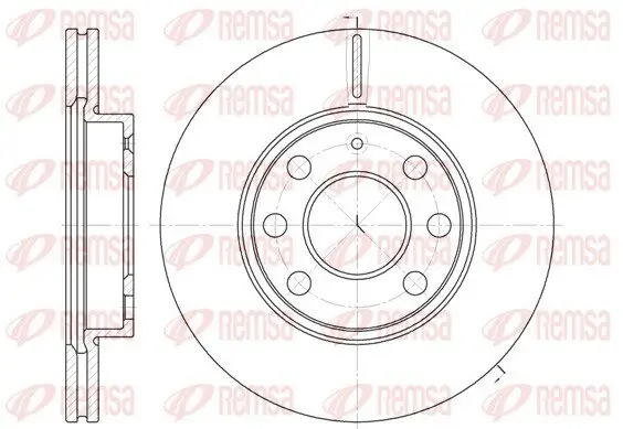 Bremsscheibe REMSA 6665.10