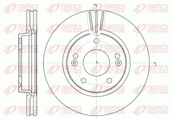 Bremsscheibe Vorderachse REMSA 6667.10