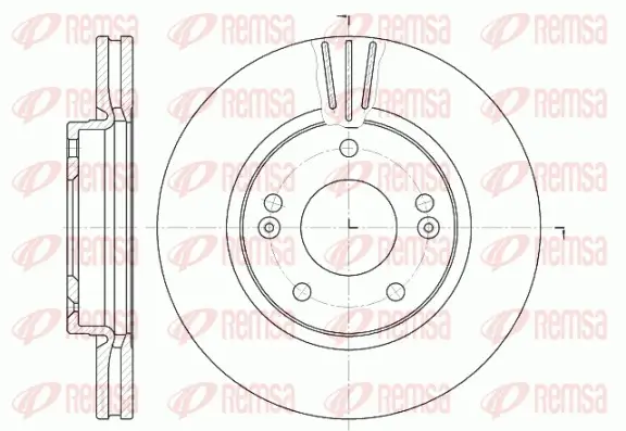 Bremsscheibe Vorderachse REMSA 6667.10