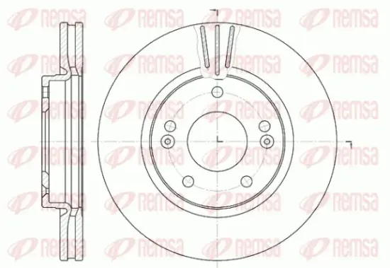 Bremsscheibe Vorderachse REMSA 6667.10 Bild Bremsscheibe Vorderachse REMSA 6667.10