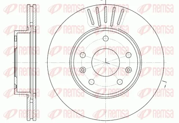 Bremsscheibe Vorderachse REMSA 6670.10