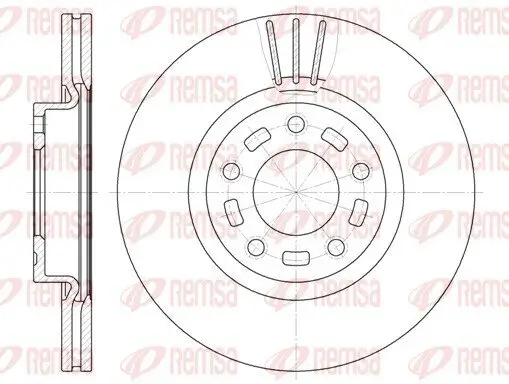 Bremsscheibe Vorderachse REMSA 6672.10
