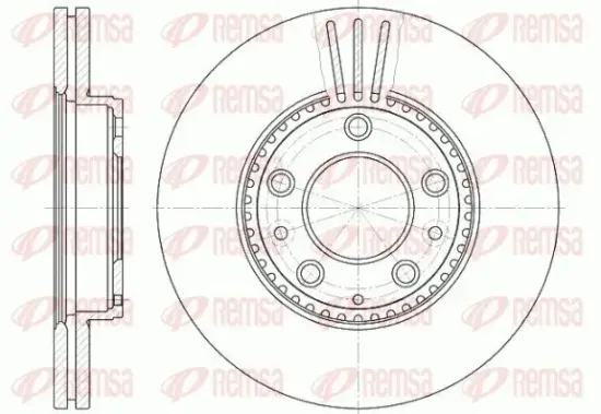 Bremsscheibe Vorderachse REMSA 6673.10 Bild Bremsscheibe Vorderachse REMSA 6673.10