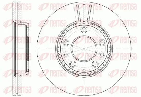 Bremsscheibe Vorderachse REMSA 6673.10 Bild Bremsscheibe Vorderachse REMSA 6673.10