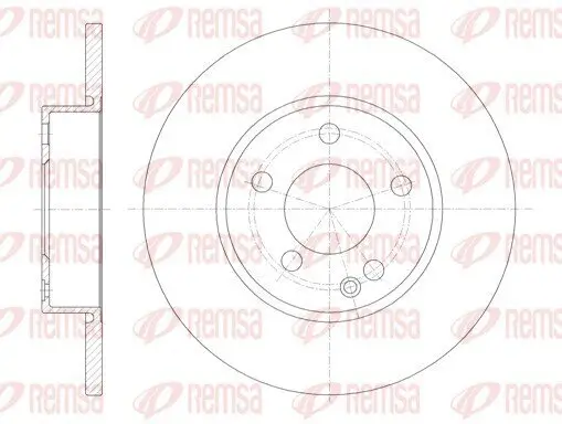 Bremsscheibe Vorderachse REMSA 6674.00