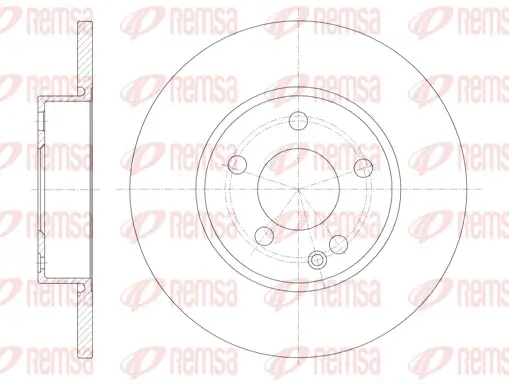 Bremsscheibe Vorderachse REMSA 6674.00