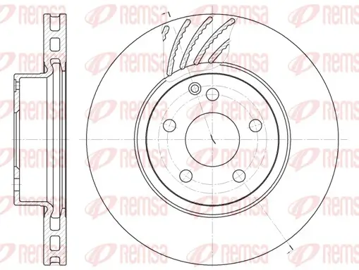 Bremsscheibe Vorderachse REMSA 6677.10