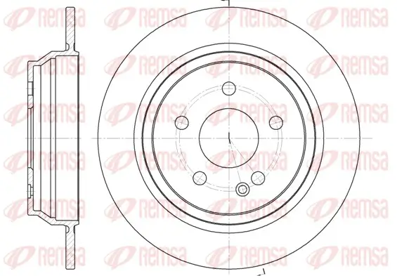 Bremsscheibe Hinterachse REMSA 6678.00