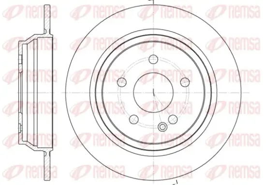 Bremsscheibe Hinterachse REMSA 6678.00 Bild Bremsscheibe Hinterachse REMSA 6678.00