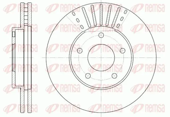 Bremsscheibe REMSA 6681.10