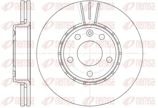 Bremsscheibe Vorderachse REMSA 6682.10 Bild Bremsscheibe Vorderachse REMSA 6682.10