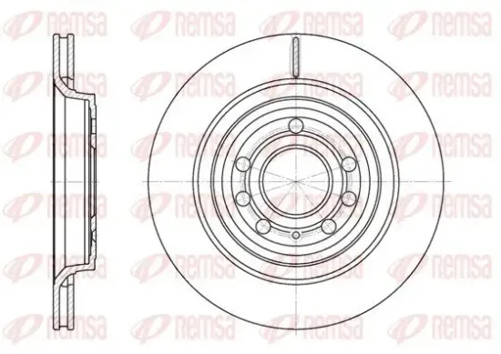 Bremsscheibe Hinterachse REMSA 6686.10 Bild Bremsscheibe Hinterachse REMSA 6686.10