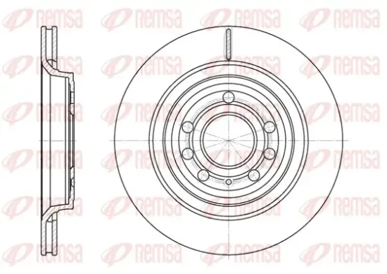 Bremsscheibe Hinterachse REMSA 6686.10 Bild Bremsscheibe Hinterachse REMSA 6686.10