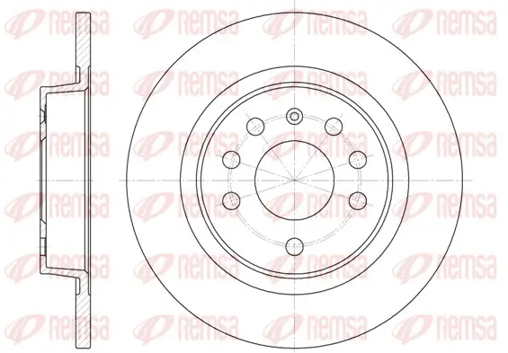 Bremsscheibe Hinterachse REMSA 6688.00