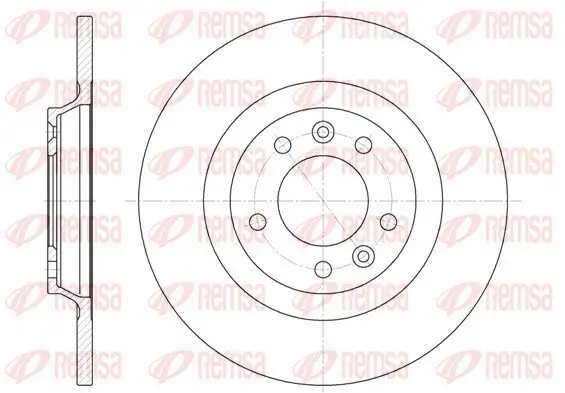 Bremsscheibe Hinterachse REMSA 6690.00
