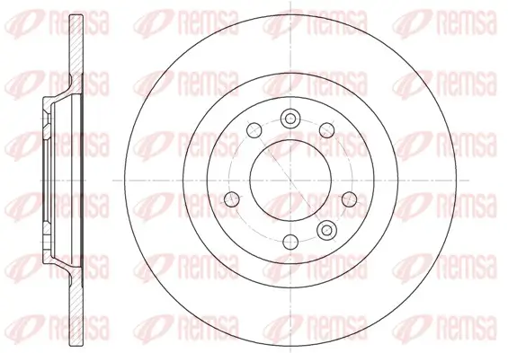 Bremsscheibe Hinterachse REMSA 6690.00
