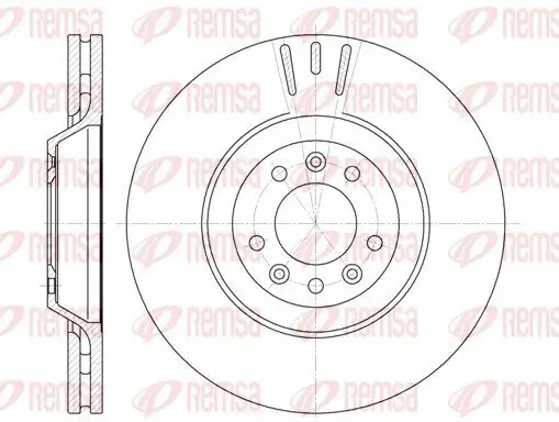 Bremsscheibe Vorderachse REMSA 6691.10