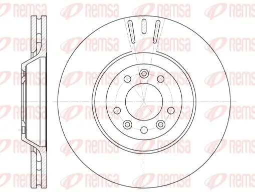 Bremsscheibe Vorderachse REMSA 6691.10