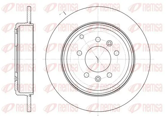 Bremsscheibe Hinterachse REMSA 6692.00