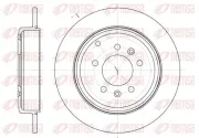 Bremsscheibe Hinterachse REMSA 6692.00