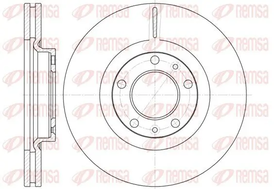 Bremsscheibe Vorderachse REMSA 6693.10