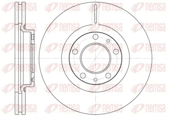 Bremsscheibe Vorderachse REMSA 6693.10 Bild Bremsscheibe Vorderachse REMSA 6693.10