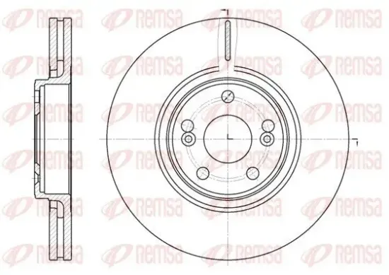 Bremsscheibe Vorderachse REMSA 6694.10 Bild Bremsscheibe Vorderachse REMSA 6694.10