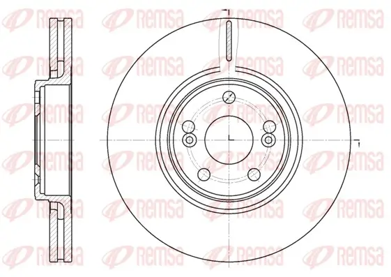 Bremsscheibe Vorderachse REMSA 6694.10