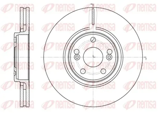 Bremsscheibe Vorderachse REMSA 6694.10 Bild Bremsscheibe Vorderachse REMSA 6694.10