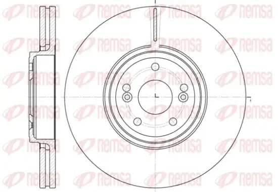 Bremsscheibe Vorderachse REMSA 6695.10 Bild Bremsscheibe Vorderachse REMSA 6695.10