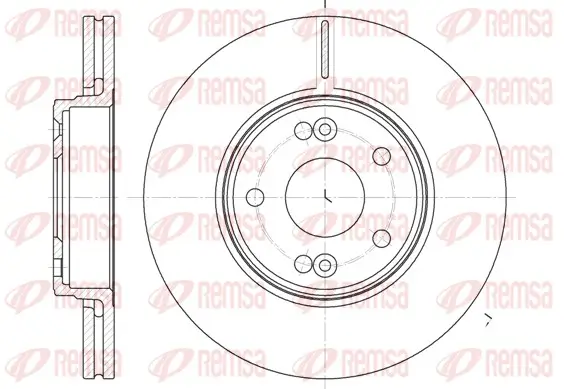 Bremsscheibe Vorderachse REMSA 6697.10