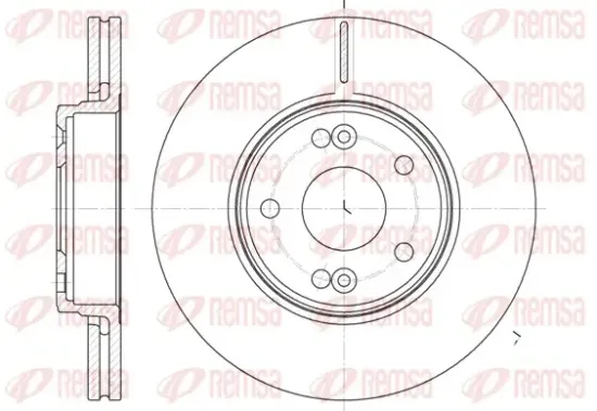 Bremsscheibe Vorderachse REMSA 6697.10 Bild Bremsscheibe Vorderachse REMSA 6697.10