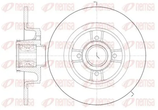 Bremsscheibe REMSA 6698.20 Bild Bremsscheibe REMSA 6698.20