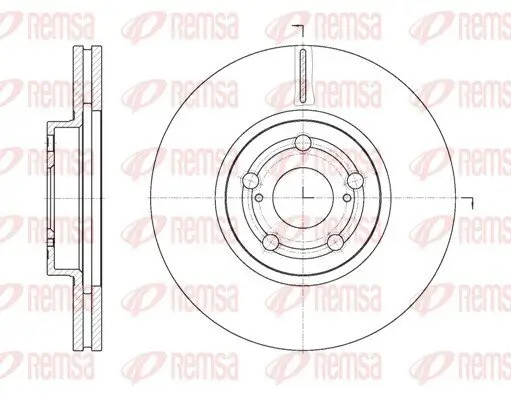Bremsscheibe Vorderachse REMSA 6701.10