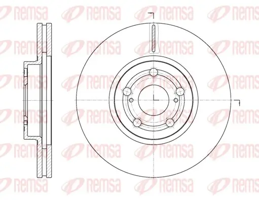 Bremsscheibe Vorderachse REMSA 6701.10