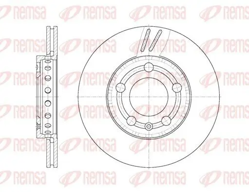 Bremsscheibe Vorderachse REMSA 6709.10