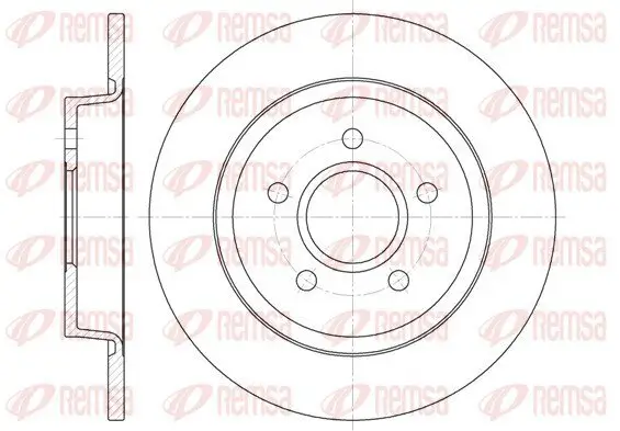 Bremsscheibe REMSA 6712.00