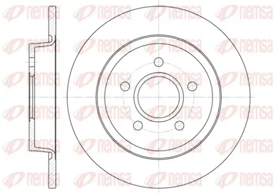Bremsscheibe Hinterachse REMSA 6712.00 Bild Bremsscheibe Hinterachse REMSA 6712.00