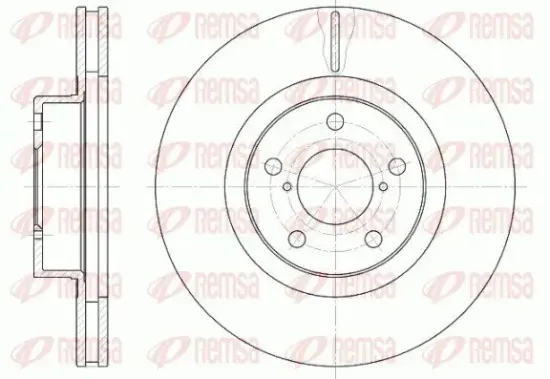 Bremsscheibe Vorderachse REMSA 6715.10 Bild Bremsscheibe Vorderachse REMSA 6715.10