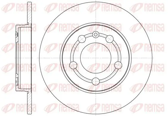 Bremsscheibe Hinterachse REMSA 6718.00