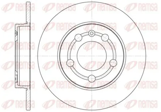 Bremsscheibe Hinterachse REMSA 6718.00 Bild Bremsscheibe Hinterachse REMSA 6718.00