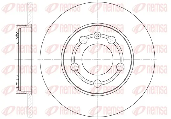 Bremsscheibe Hinterachse REMSA 6718.00