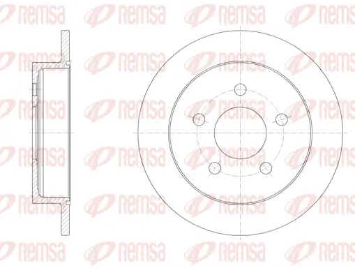 Bremsscheibe Hinterachse REMSA 6719.00