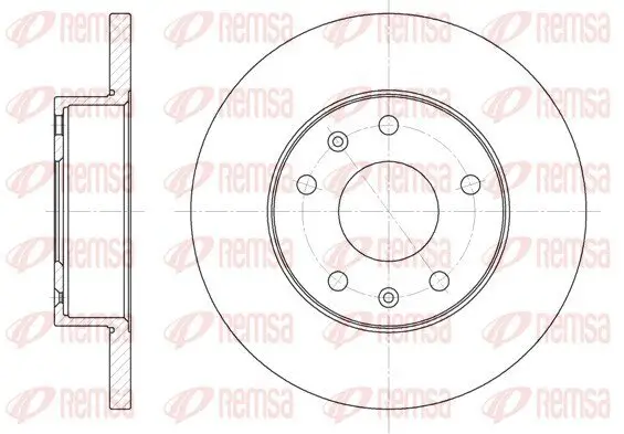 Bremsscheibe Vorderachse REMSA 6721.00