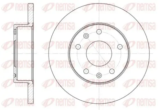 Bremsscheibe Vorderachse REMSA 6721.00 Bild Bremsscheibe Vorderachse REMSA 6721.00