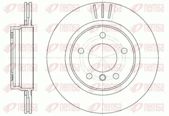 Bremsscheibe Hinterachse REMSA 6722.10 Bild Bremsscheibe Hinterachse REMSA 6722.10