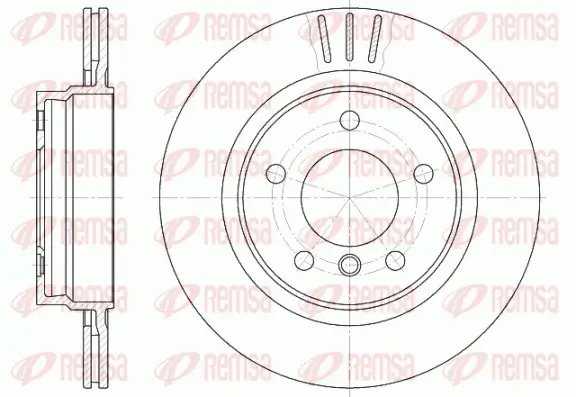 Bremsscheibe Hinterachse REMSA 6722.10